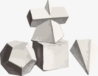 几何体素描免抠