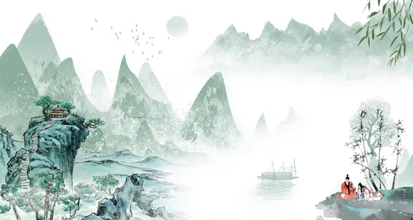 古风背景山水高清