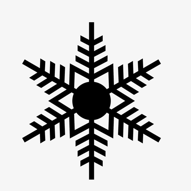 手绘卡通雪花免抠