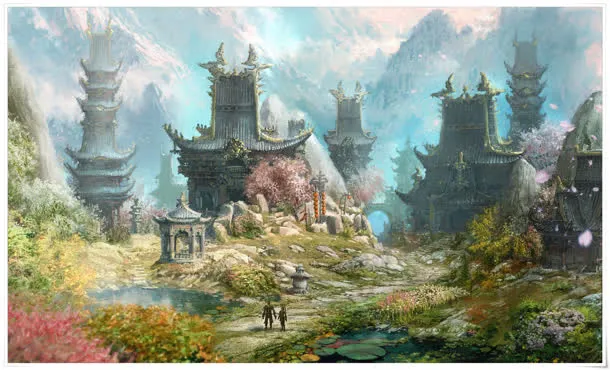 游戏城堡树林截图免抠