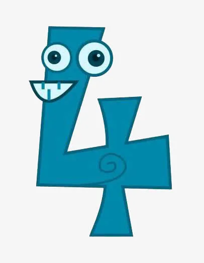 卡通数字免抠