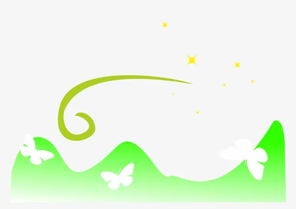 矢量蝴蝶线圈素材免抠