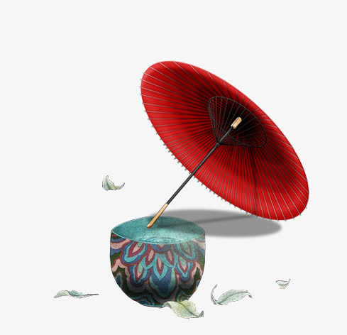 伞下的时光免抠