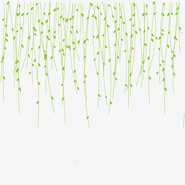 春天柳树柳枝装饰免抠动植物植物元素