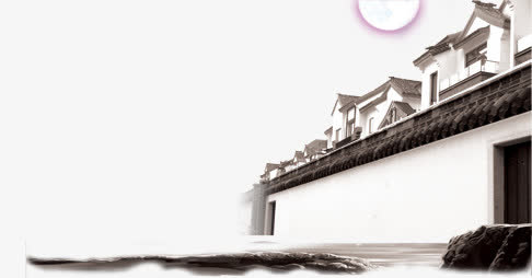 山水古典建筑免抠