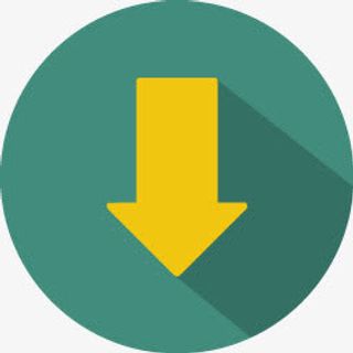 2向下箭头图标免抠