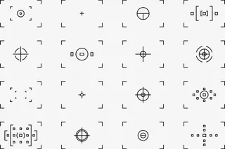 相机对焦取景框免抠