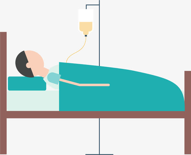 病床上的病人免抠