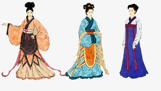 汉朝女子服饰免抠