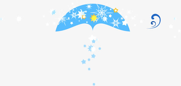 蓝色星星素材六一儿童节免抠