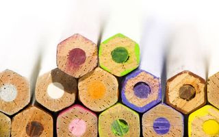 彩色铅笔桌面壁纸免抠