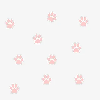 粉色猫爪脚印免抠