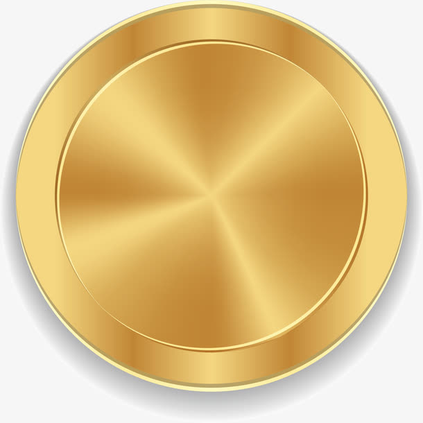 手绘金色圆圈免抠