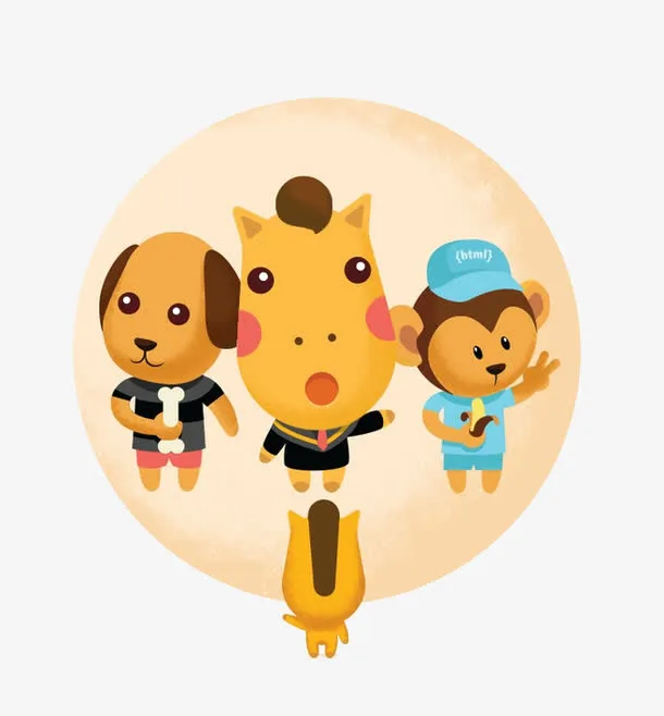 动物社交圈免抠