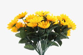 黄色仿真花免抠