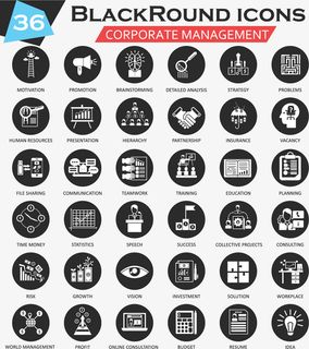 企业商务图标矢量素材免抠