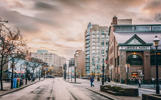冬季下雪街道外国海报背景免抠背景卡通/手绘元素