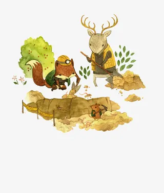 挖个坑埋了免抠