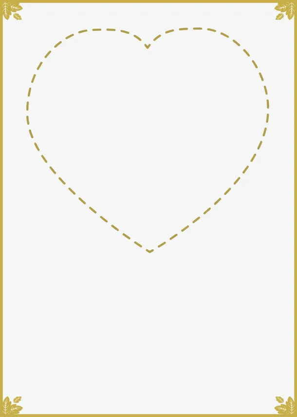 黄色线条邀请函封面免抠