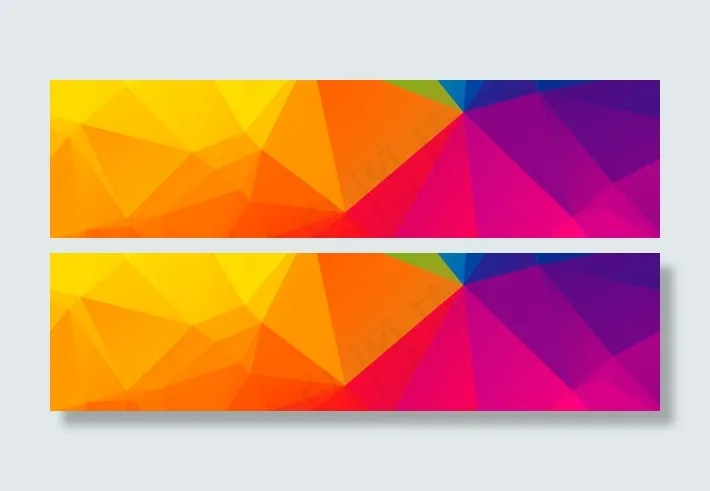 节日淘宝几何体banner背景