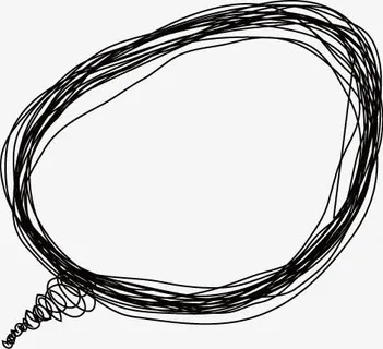 黑线椭圆告示牌对话框免抠