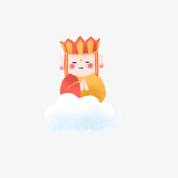手绘可爱西游记之唐僧免抠