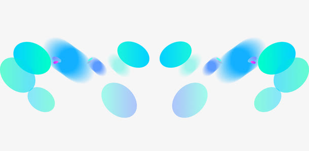 蓝色渐变椭圆背景素材