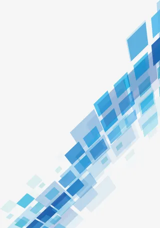 蓝色几何科技背景免抠