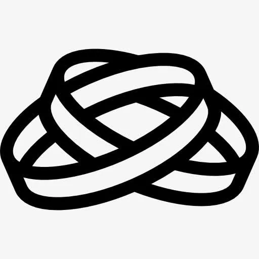 两个结婚戒指图标免抠