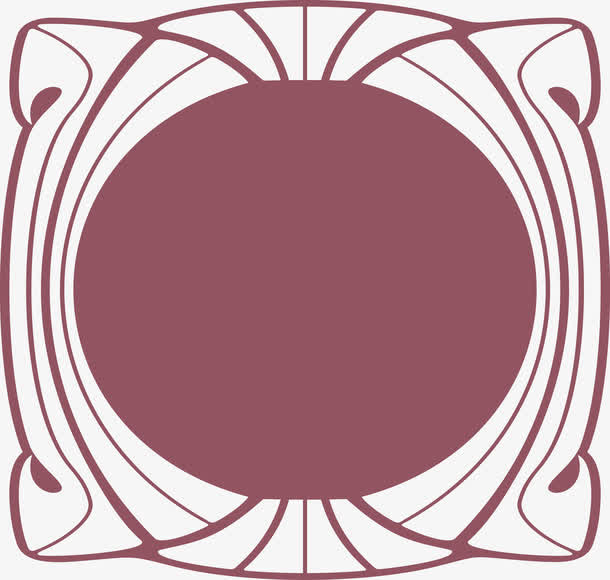 手绘复古边框免抠