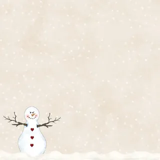 雪花雪人花纹背景