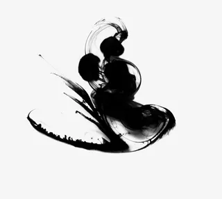 中国风创意墨迹效果免抠