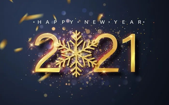 金色新年快乐高清