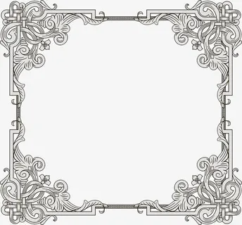 正方形边框免抠