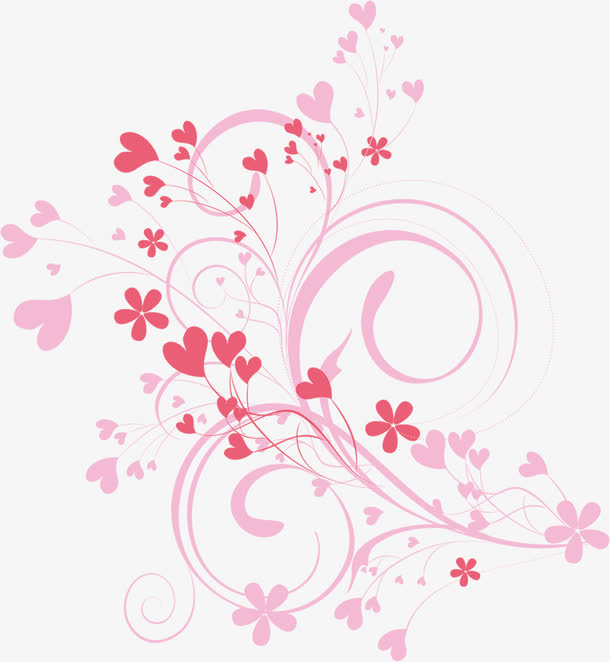 中国风彩条心形装饰背景