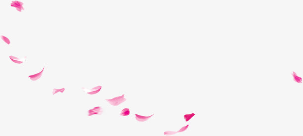 紫色唯美手绘漂浮花瓣免抠