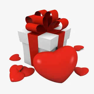 红心礼物免抠