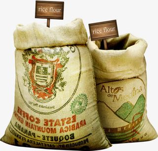 欧式麻布袋子金秋免抠