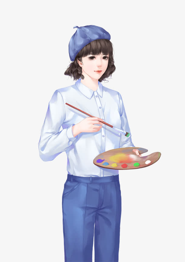 写生女生免抠