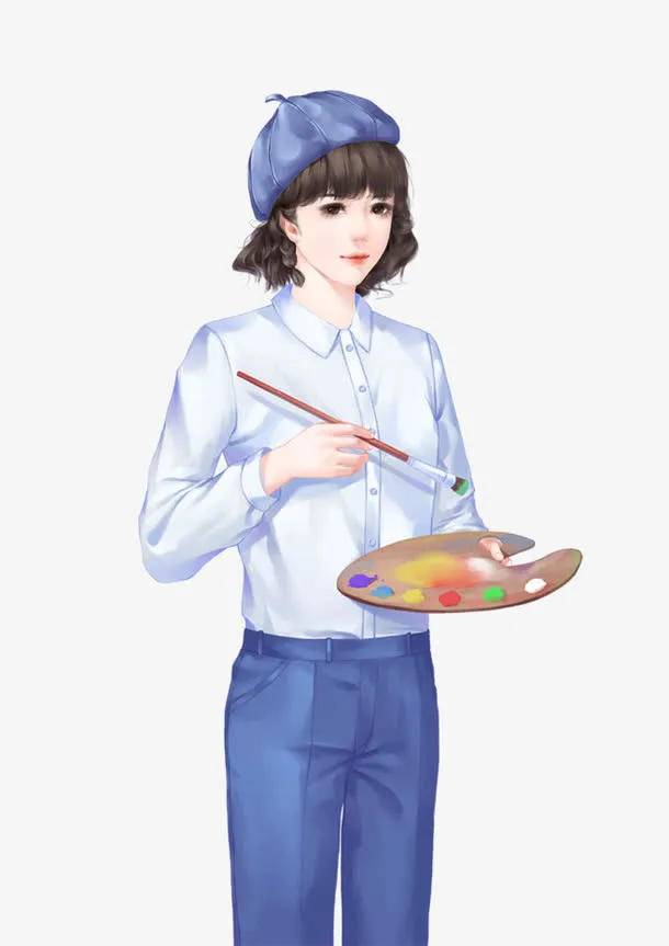 写生女生免抠