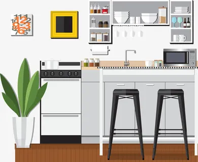 家用吧台矢量免抠