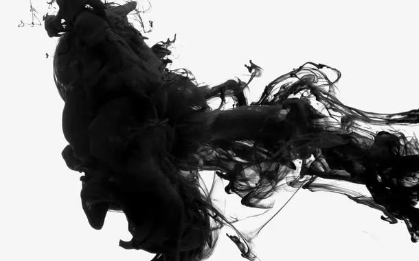 水墨风黑色烟雾水雾免抠