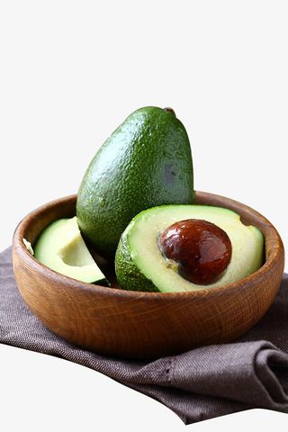 切开的牛油果免抠