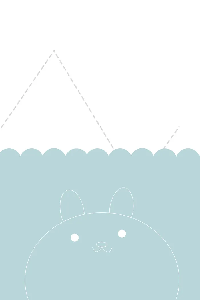 简约几何手绘儿童绘画广告海报高清