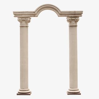 欧式罗马柱原创场景免抠