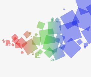 炫彩正方形免抠