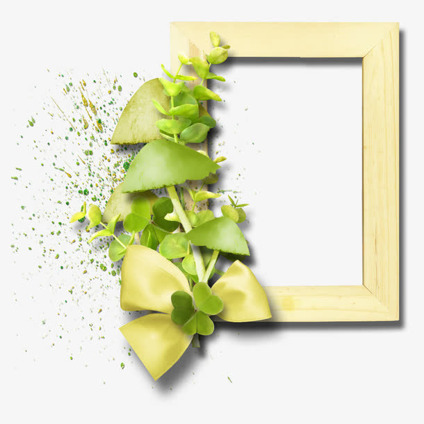花草相框免抠
