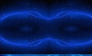 蓝色星光效果免抠
