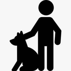 人与狗图标免抠