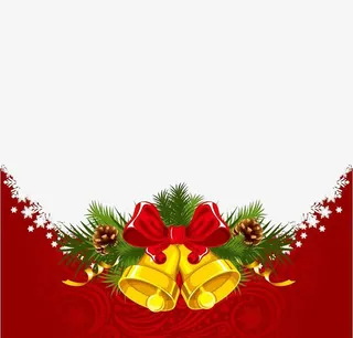 红色圣诞边框免扣素材免抠